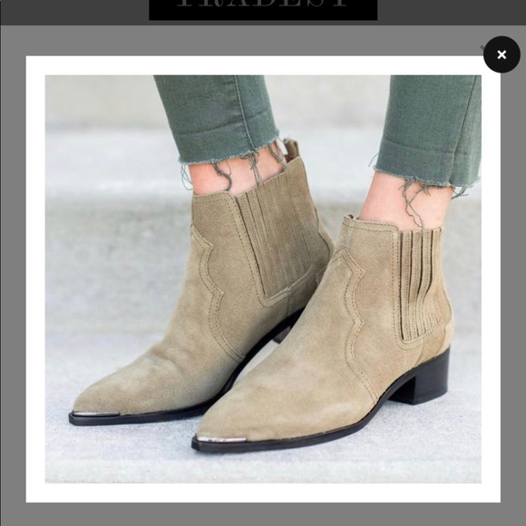 NEW Marc Fisher Yohani suede black booties 7 - Picture 11 of 13